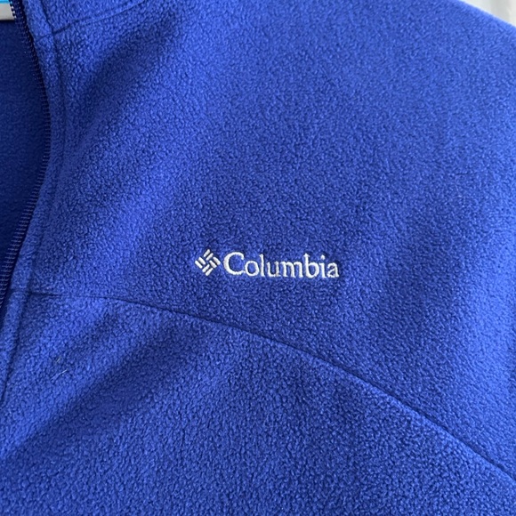 Columbia Fleece Blue Full-Zip Jacket - Picture 3 of 4